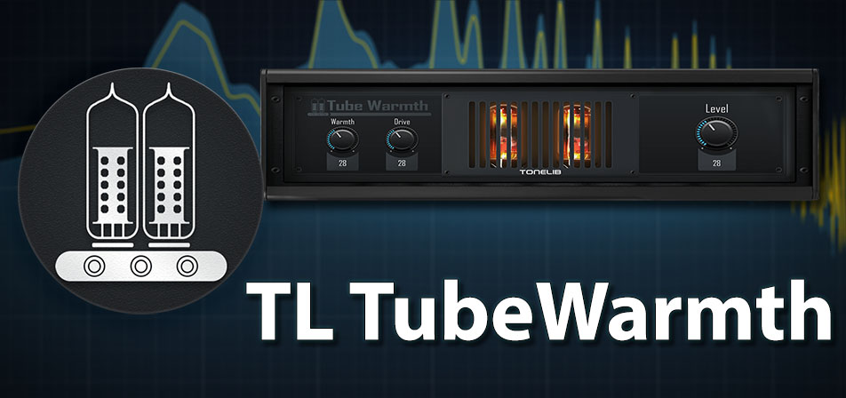 ToneLib TubeWarmth - Thumbnail with icon and rack-styled version of TL TubeWarmth interface.