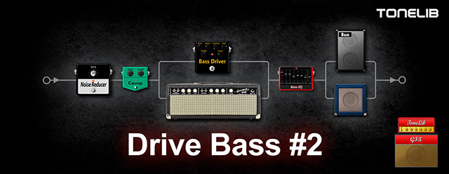 Drive bass preset for ToneLib GFX, built using Fender Bassman guitar amp.