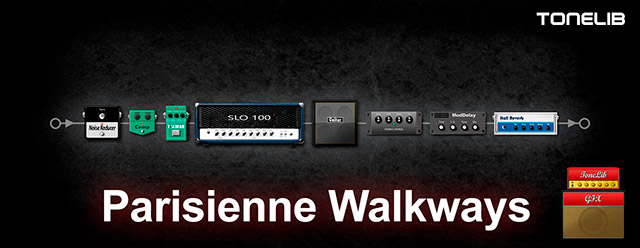 ToneLib GFX preset for Parisienne Walkways, one of Gary Moore's most famous ballads