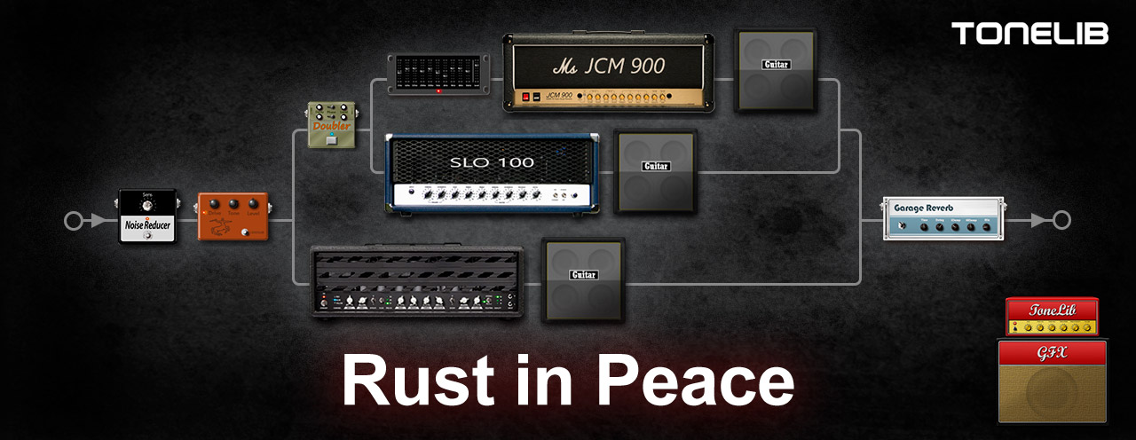 Preset for ToneLib GFX in the sound of Dave Mastain of Megadeth from the album Rust in Peace
