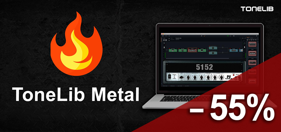 ToneLib Metal - Thumbnail with Logo and Standalone version of TL Metal.