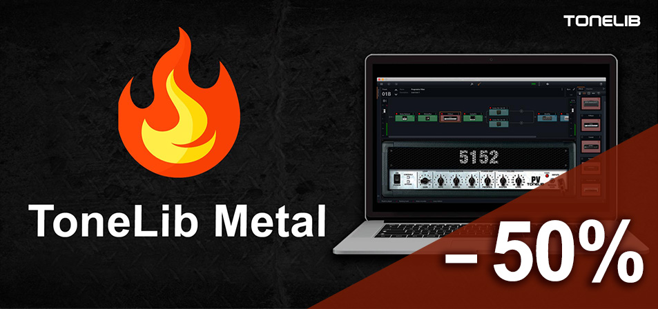 ToneLib Metal - Thumbnail with Logo and Standalone version of TL Metal.