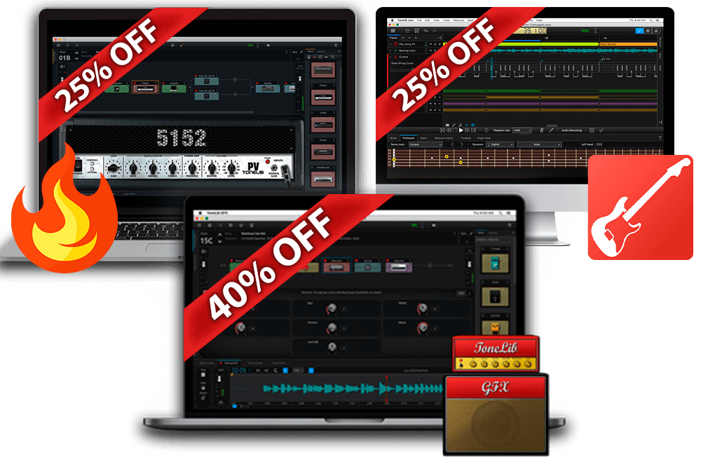 ToneLib specials! Get all the products with up to 40% off!