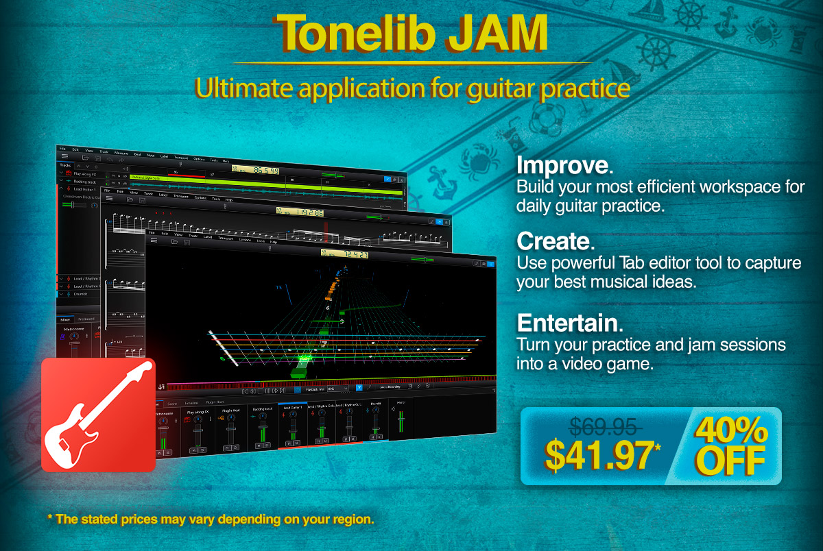 ToneLib Jam - Universal music practice app | Get 40% off until the end of August 2023.