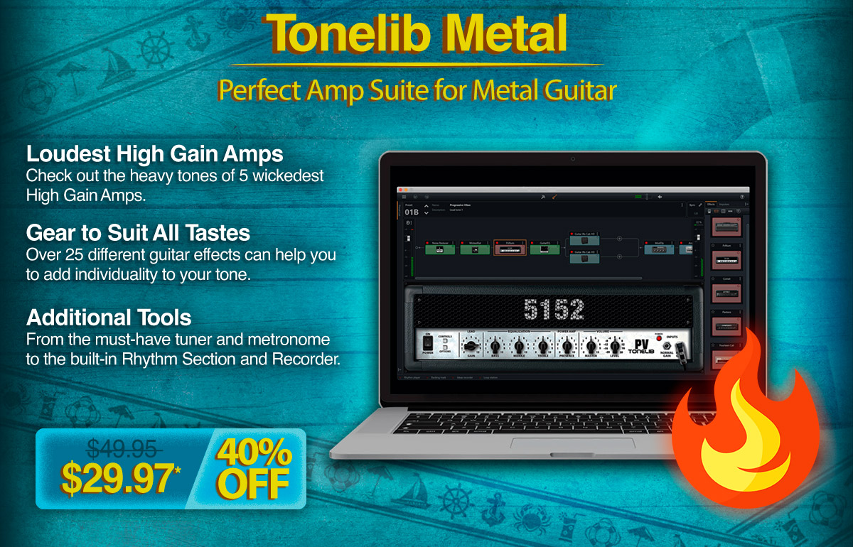 TL Metal - The ultimate metal guitar effects kit | Get 40% off until the end of August 2023.